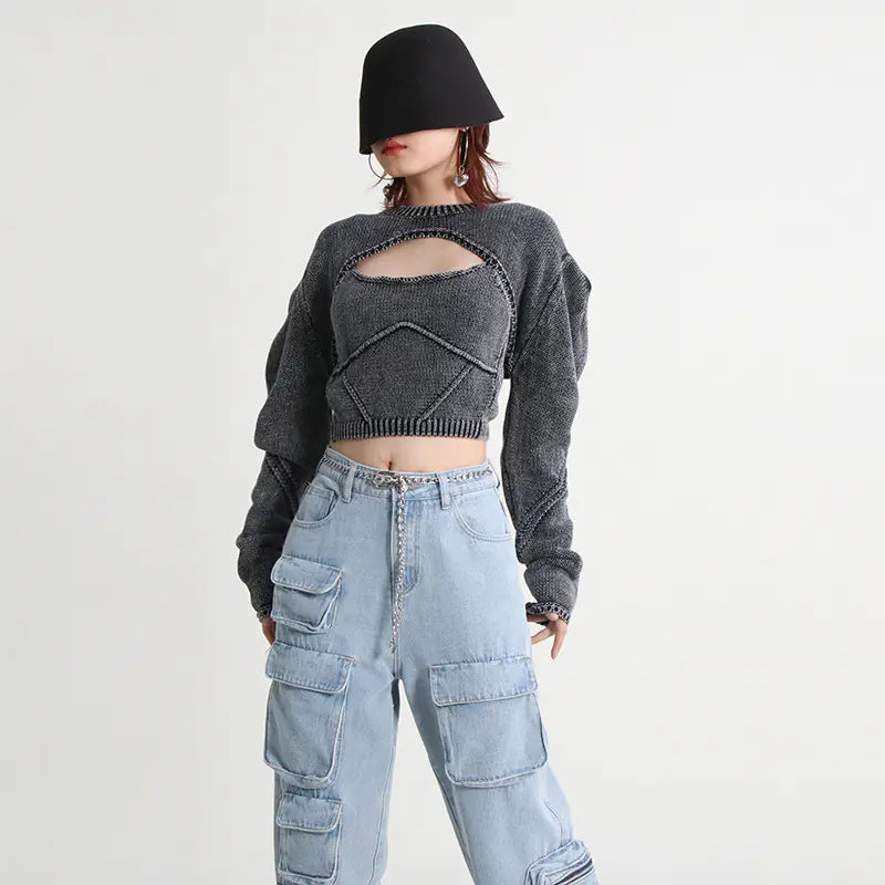 Australian Brand Color Block Knitted Set for Women
