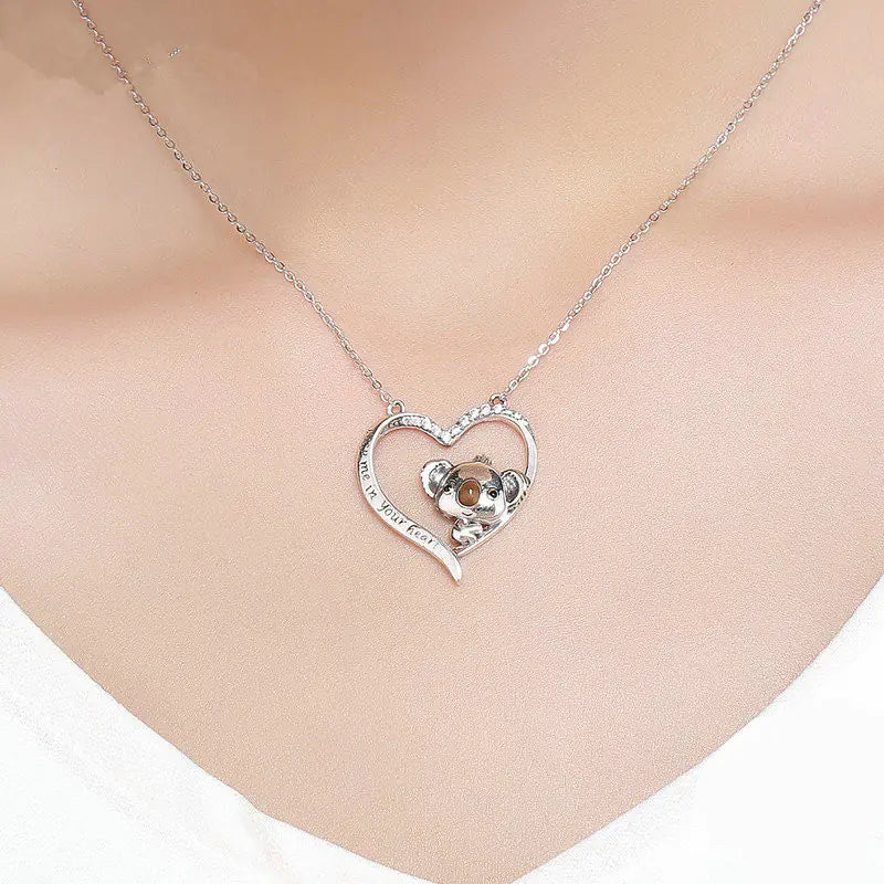 Cute Koala S925 Sterling Silver Fashion Necklace