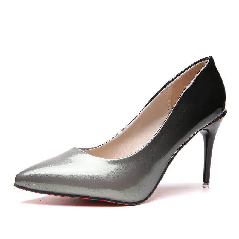 Gradient Pointed Toe High Heels