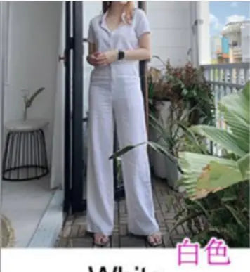 Fashionable Women's Cotton-Linen Outfit with Pockets