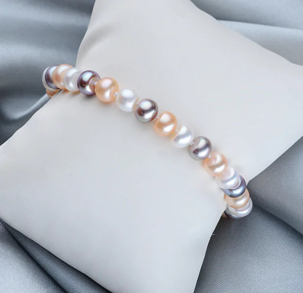 Mixed Color Pearl Chain Jewelry Accessory
