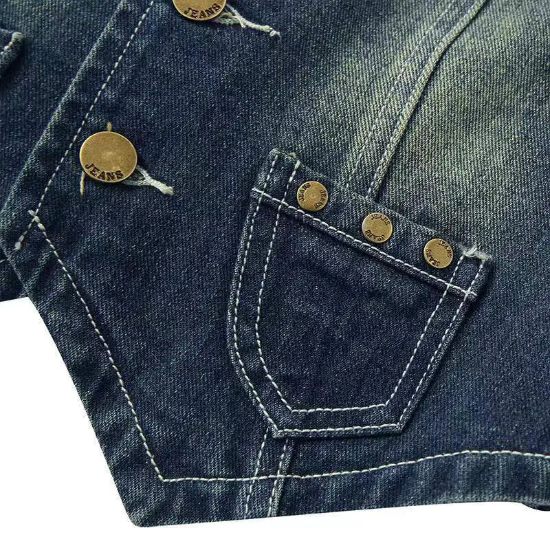 Stylish Vintage Denim Vest for Women from Factory Direct