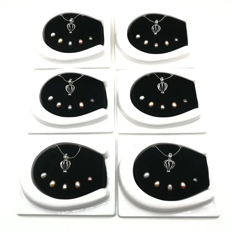 Five Freshwater Pearl Pendant Necklace DIY Jewelry