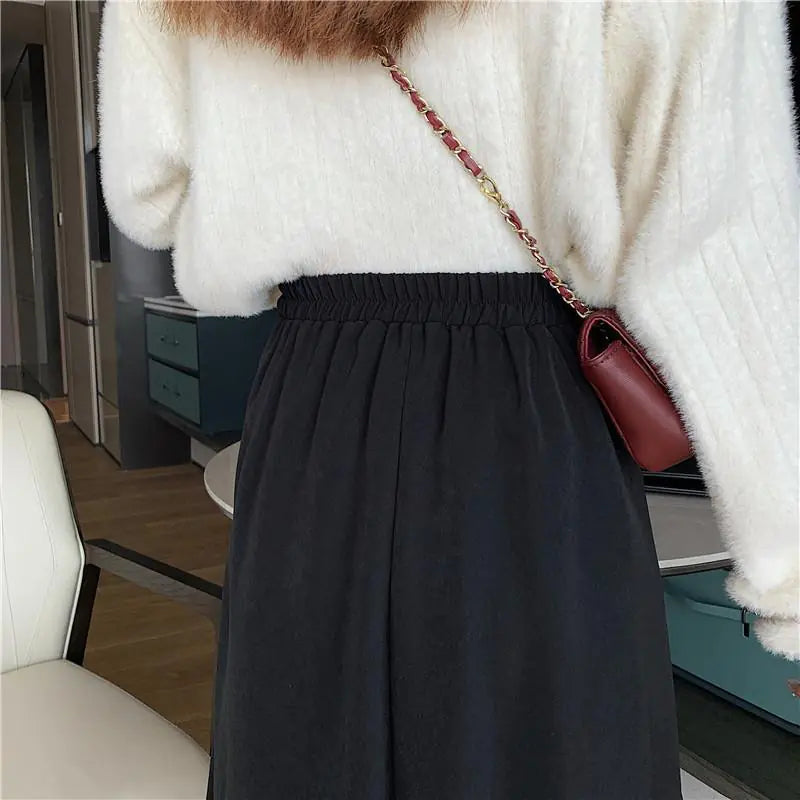 Midi Pleated Skirt for Women - Casual Fashion Style