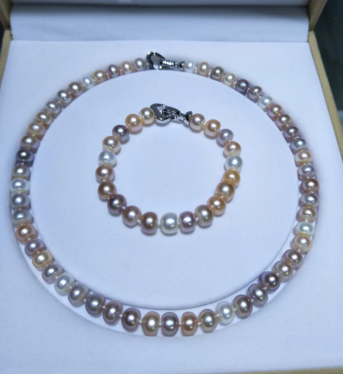 Mixed Color Pearl Chain Jewelry Accessory