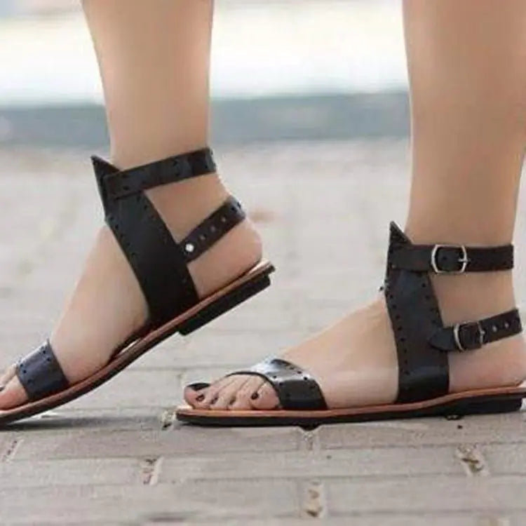 Summer Low Top Flat Sandals with Foot Ring Strap