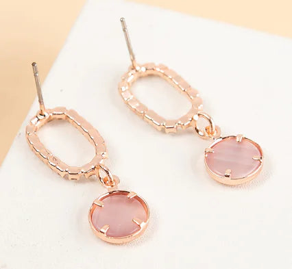 Obscured Moon 925 Silver Jewelry Set with Rose Gold