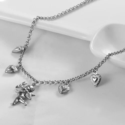 Vintage Angel Necklace with Color-Fast Design