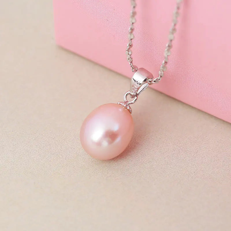 925 Silver Pearl Pendant by Guifeier Jewelry