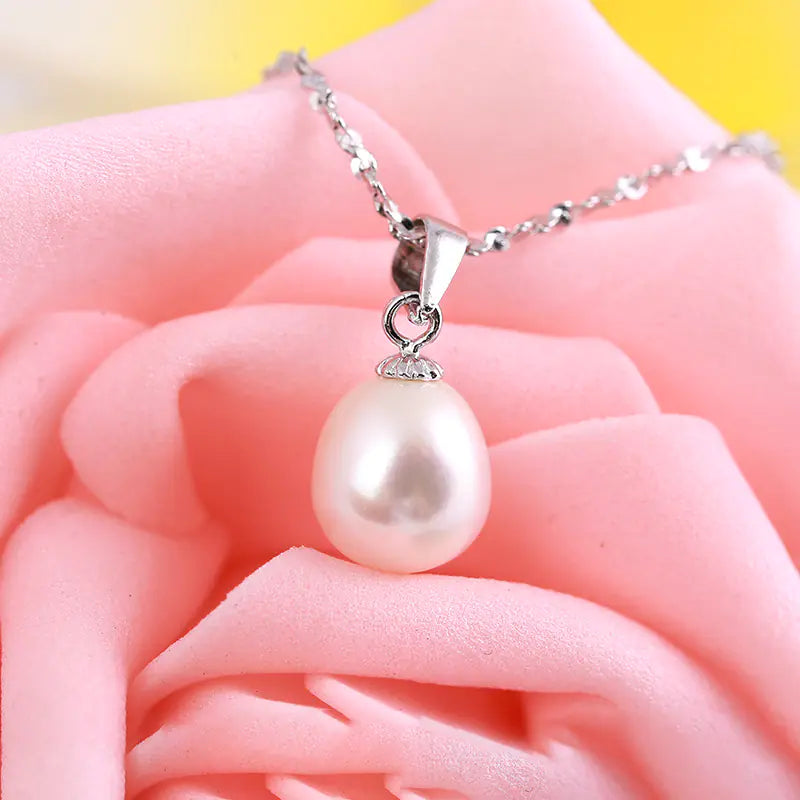 925 Silver Pearl Pendant by Guifeier Jewelry