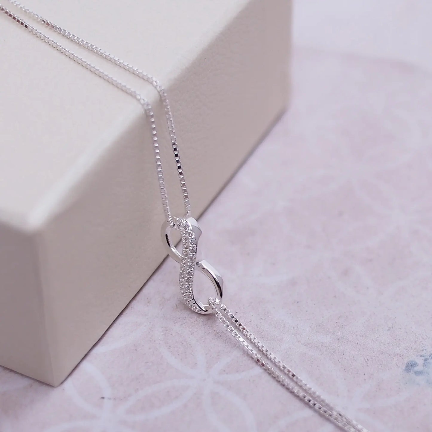 925 Sterling Silver Infinity Bracelet for Women