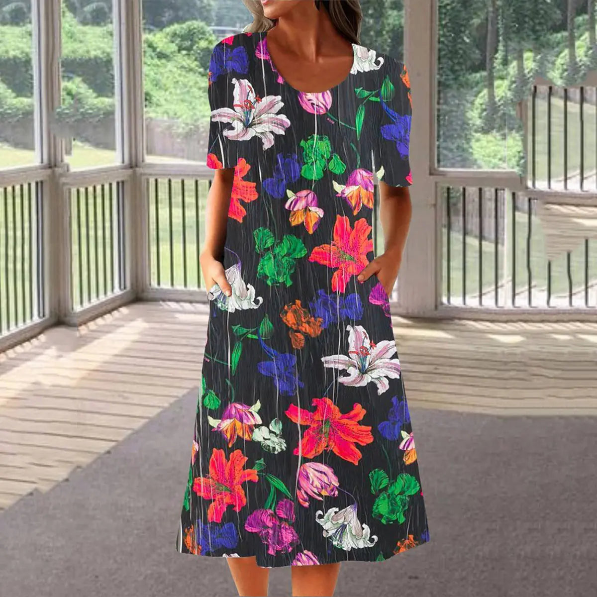 2023 Summer Casual Women's Dress with Pockets