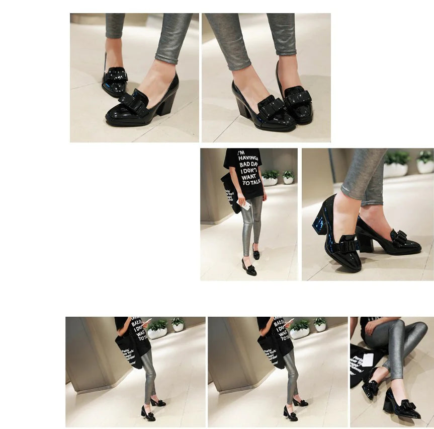 Bow High Heels and Chunky Heels