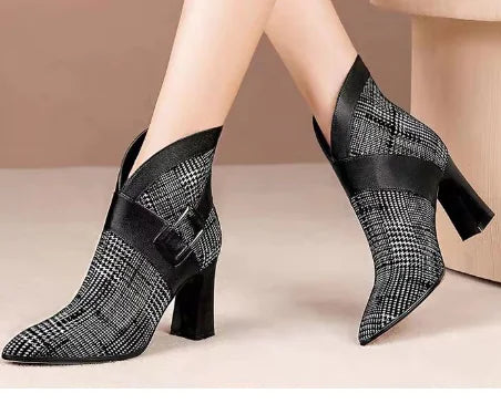 Women's Fashion Bow Pointed High Heels