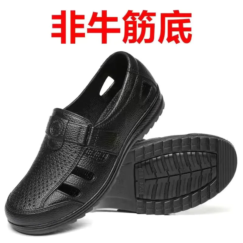 Men's Summer Breathable Hollow Casual Slip-On Sandals