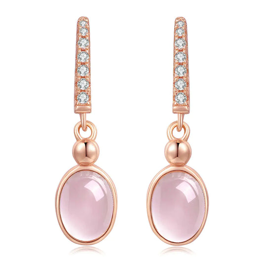 Obscured Moon 925 Silver Jewelry Set with Rose Gold