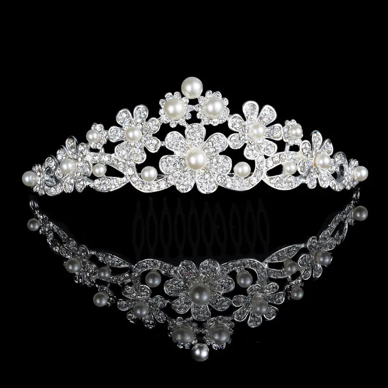 Bridal Jewelry Set with Pearl 3-Piece Accessories