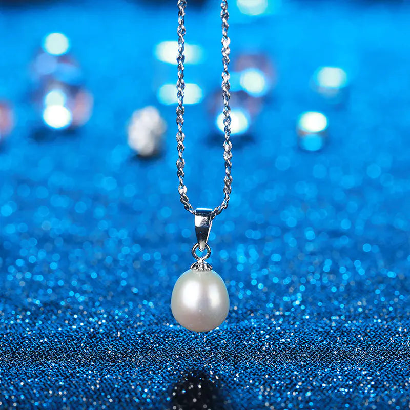 925 Silver Pearl Pendant by Guifeier Jewelry