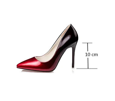 Gradient Pointed Toe High Heels