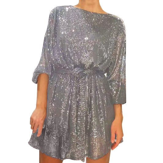 Sequin Dress for Women New Years Eve Outfits Sparkly Dresses Clubwear Night Out Evening Party Dresses