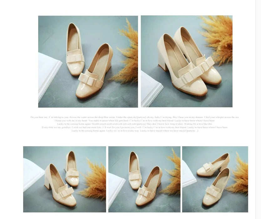 Bow High Heels and Chunky Heels