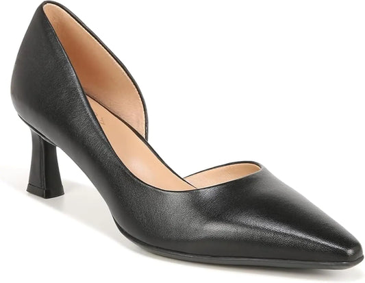 Naturalizer Womens Dalary Pump Pointed Toe Heels Black Leather 6 W