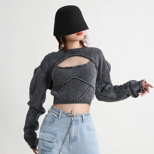 Australian Brand Color Block Knitted Set for Women