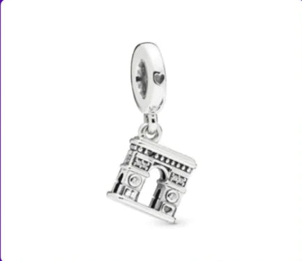 DIY Beaded Bracelet with Eiffel Tower Charm Design