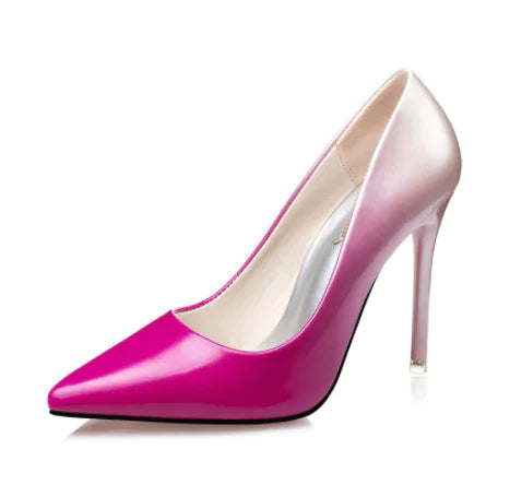 Gradient Pointed Toe High Heels