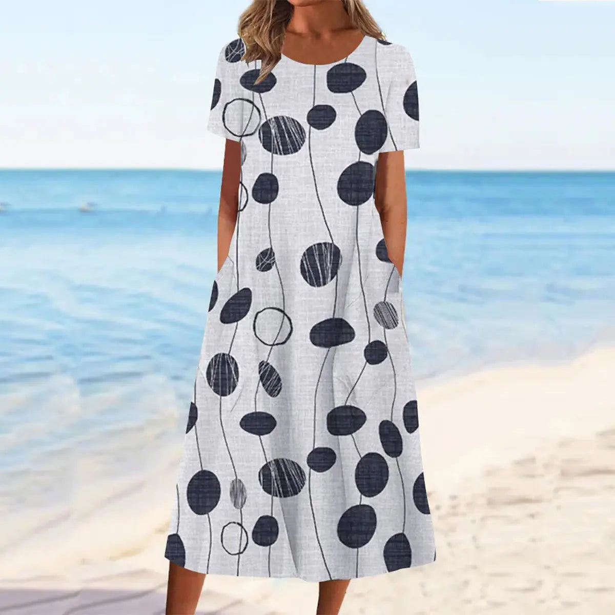 2023 Summer Casual Women's Dress with Pockets