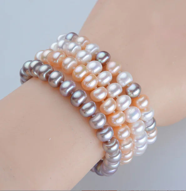 Mixed Color Pearl Chain Jewelry Accessory