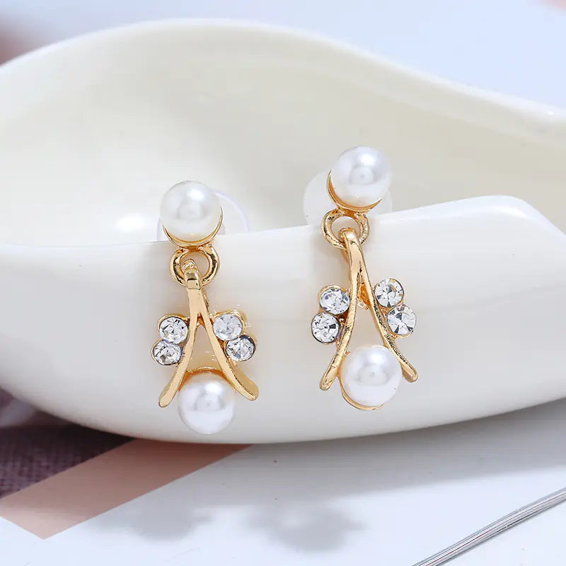 Stylish Wedding Jewelry Set with Gold & Silver Plating