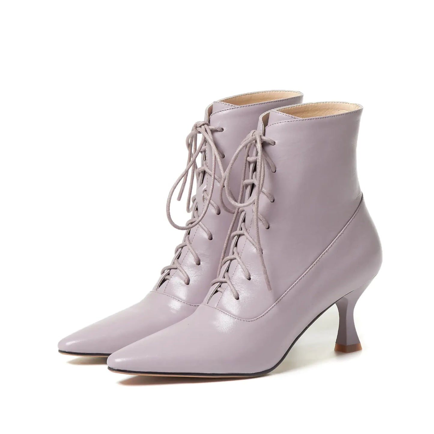 Pointed High Heels in Fashion Cattlehide Leather