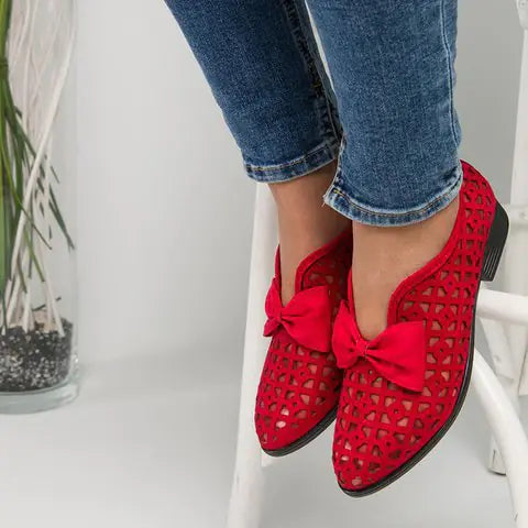 2023 Summer Women's Chunky Heel Sandals with Bow