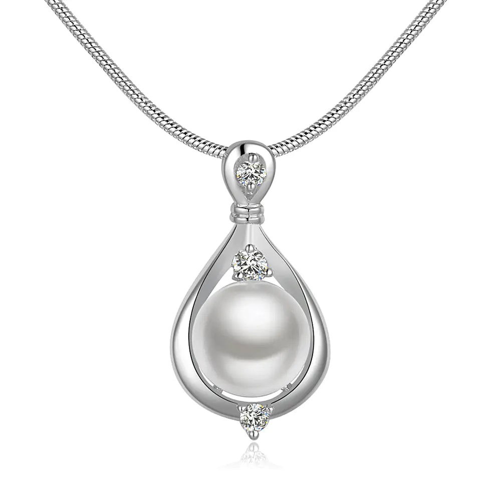 Fashion Pearl Jewelry Set for Women (Ring, Earrings, Necklace)