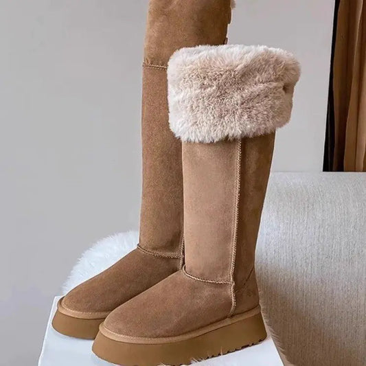 Women's Thick Fleece-lined Long Winter Boots