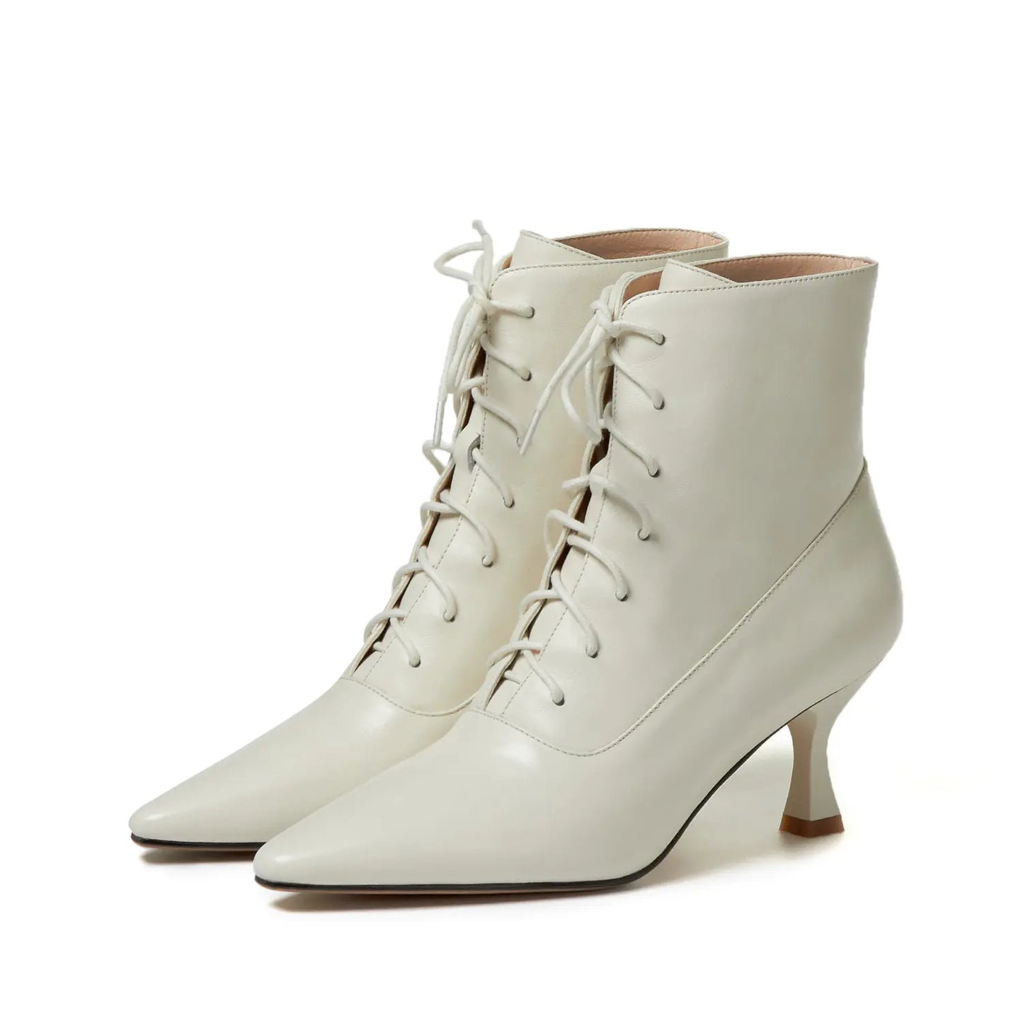 Pointed High Heels in Fashion Cattlehide Leather
