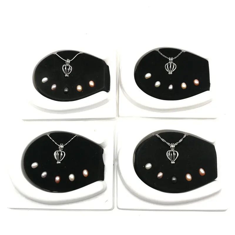 Five Freshwater Pearl Pendant Necklace DIY Jewelry