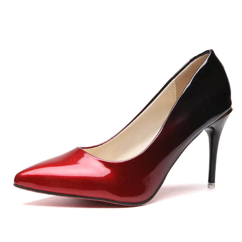 Gradient Pointed Toe High Heels