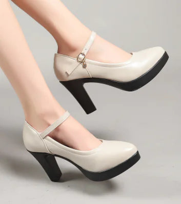 Women's High Heels with Thick Heels - Spring 2024 Design