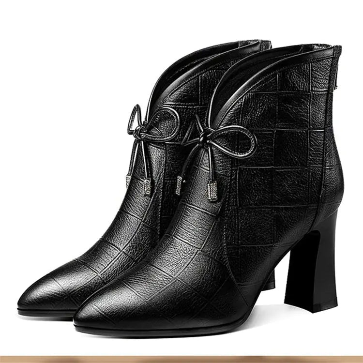 Women's Fashion Bow Pointed High Heels