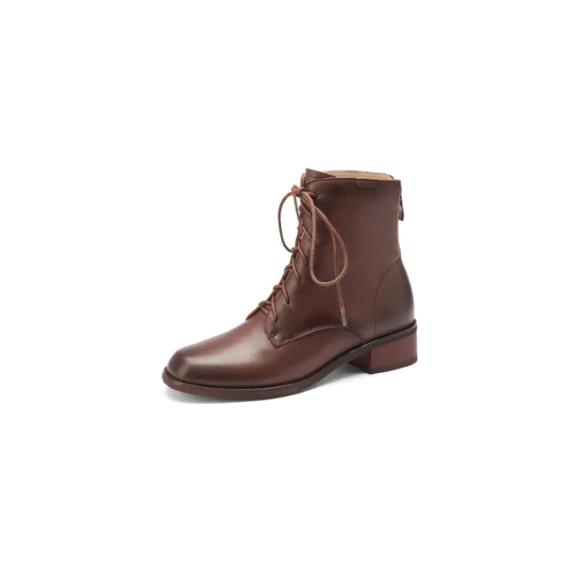 Brown Slim Fit Martin Boots for Women - 2023 Style