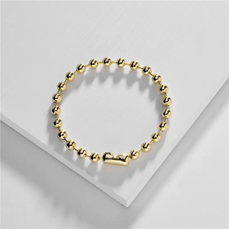 Gold Pearl Jewelry Set with Short Chain Necklace