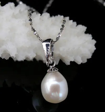 925 Silver Pearl Pendant by Guifeier Jewelry