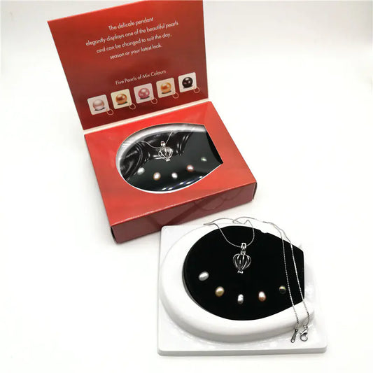 Five Freshwater Pearl Pendant Necklace DIY Jewelry