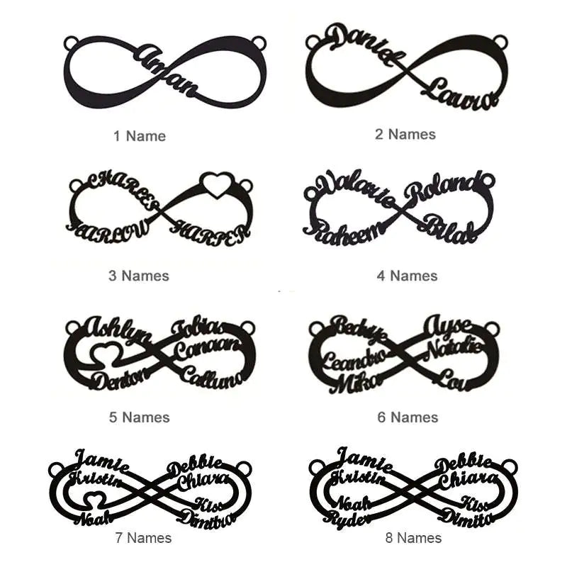 DIY Infinite Infinity Name Necklace for Mother's Day