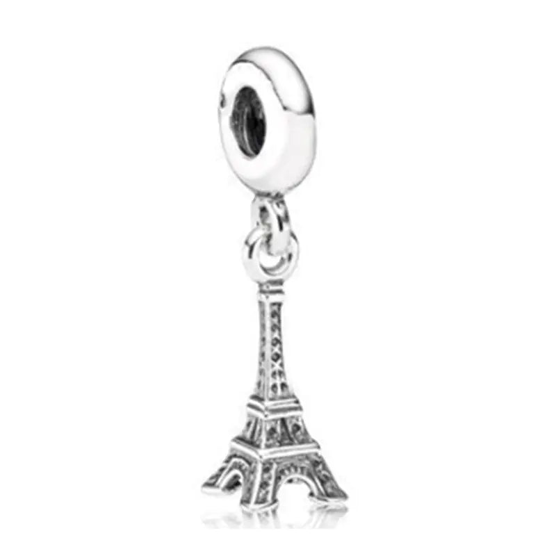 DIY Beaded Bracelet with Eiffel Tower Charm Design