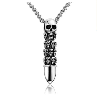Men's Steel Warrior Jewelry - Cross Pendant Necklace