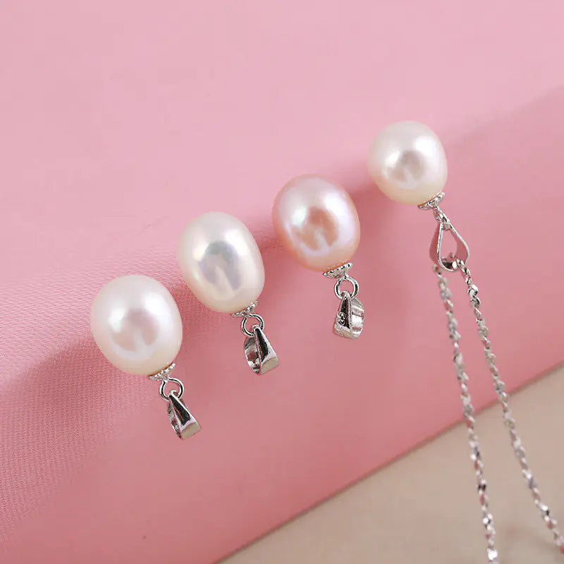 925 Silver Pearl Pendant by Guifeier Jewelry