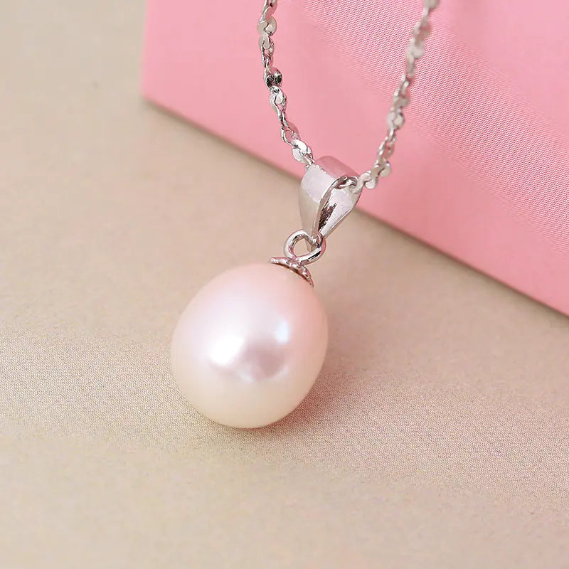 925 Silver Pearl Pendant by Guifeier Jewelry